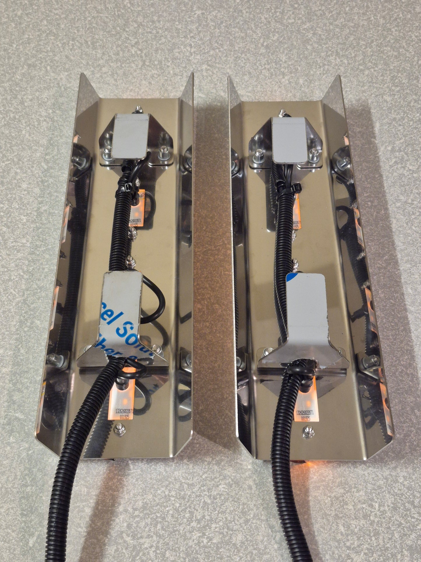Air Cleaner Stainless - 4x Straight Oval Lights to suit Kenworth