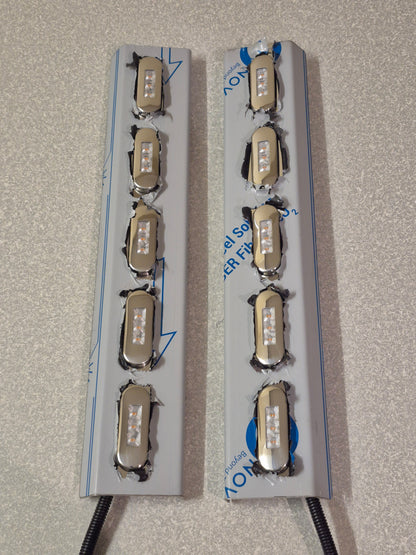 Air Cleaner Stainless - Front Facing - 5x Straight Oval Lights to suit Kenworth