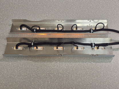 Air Cleaner Stainless - Front Facing - 5x Straight Oval Lights to suit Kenworth