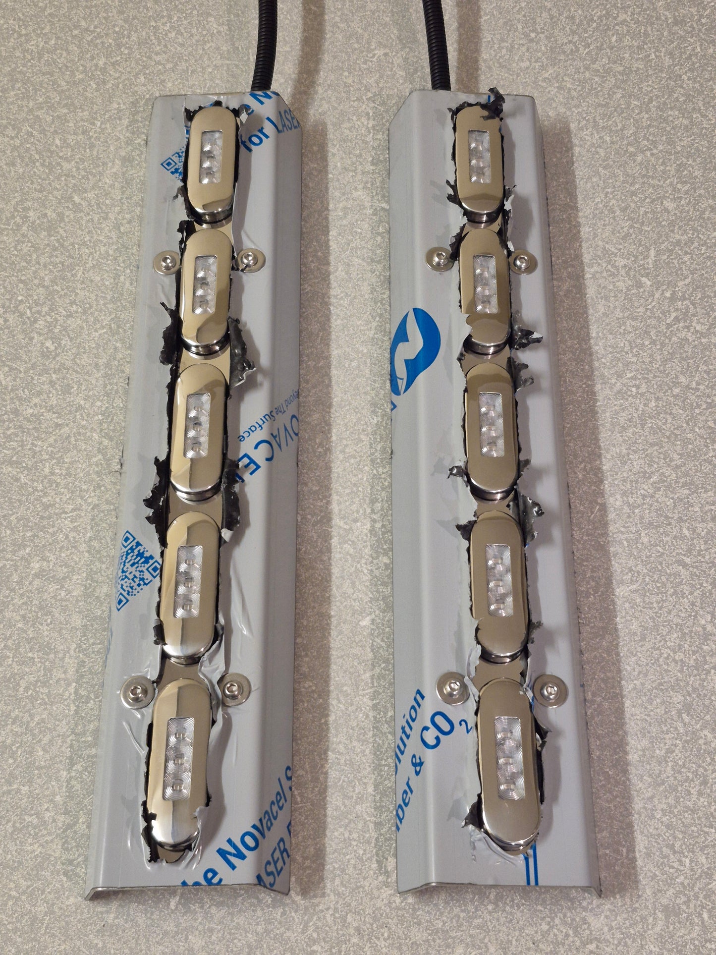Air Cleaner Stainless - 5x Straight LEDs to suit Western Star