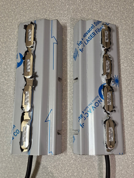 Air Cleaner Stainless - Rear Facing - 4x Straight Lights to suit Kenworth