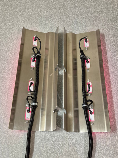 Air Cleaner Stainless - Rear Facing - 4x Straight Lights to suit Kenworth
