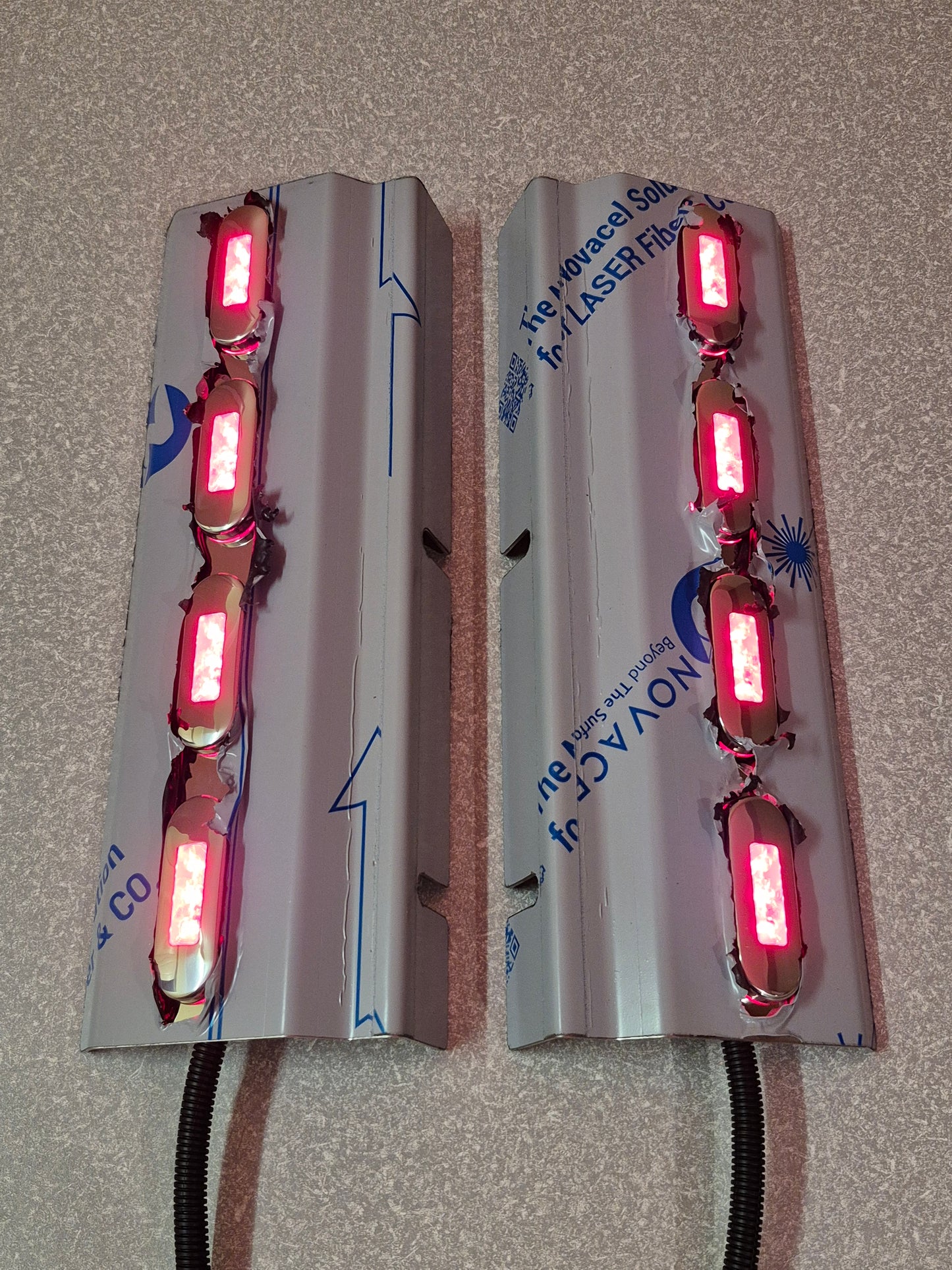 Air Cleaner Stainless - Rear Facing - 4x Straight Lights to suit Kenworth