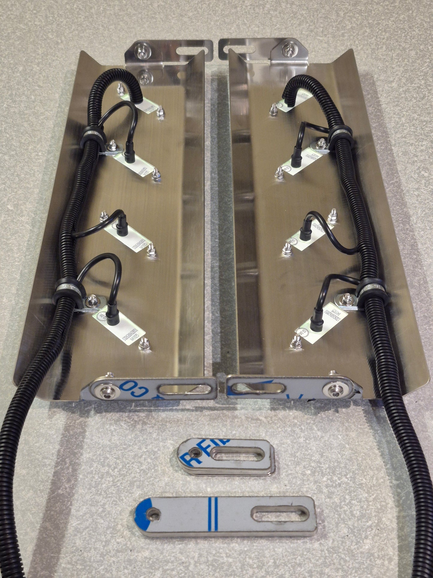 Mirror Stainless - 4x 45 Degree Oval Lights to suit Kenworth, Mack & Western Star