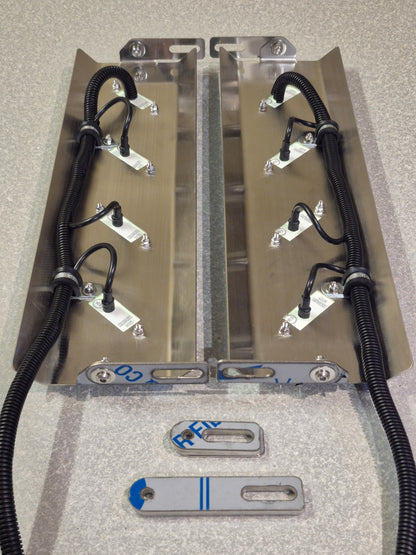 Mirror Stainless - 4x 45 Degree Oval Lights to suit Kenworth, Mack & Western Star