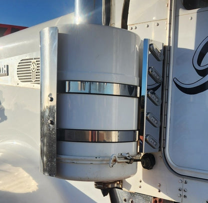Air Cleaner Stainless - Rear Facing - 5x C/R 30 Degree Lights to suit Kenworth