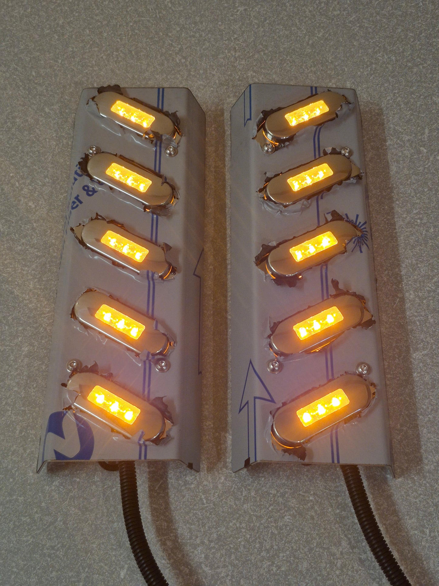 Air Cleaner Stainless - 5x 30 Degree Oval Lights to suit Kenworth