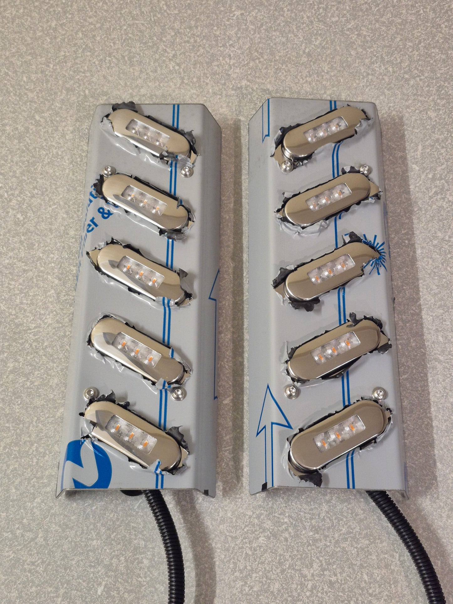 Air Cleaner Stainless - 5x 30 Degree Oval Lights to suit Kenworth