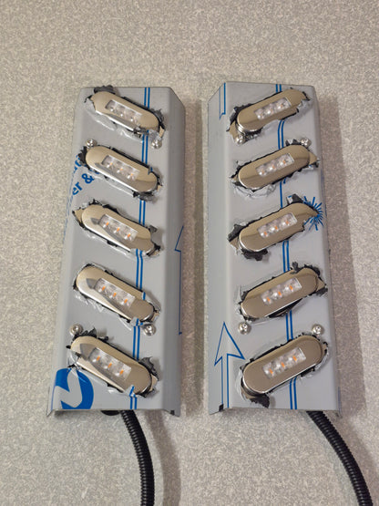 Air Cleaner Stainless - 5x 30 Degree Oval Lights to suit Kenworth