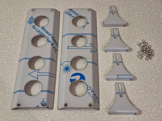 Truck Stainless Mirror Back Panel - 4x Grommet - No Lights Included